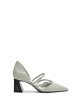 Schutz Women's Rue Mid Heel Buckle Pumps