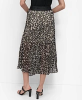 Dkny Women's Printed Chiffon Midi Skirt