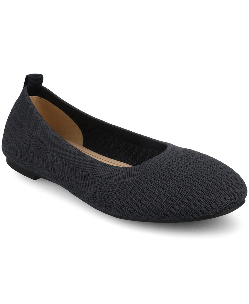 Journee Collection Women's Maryann Round Toe Ballet Flats