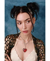 Blaze Heart Chain Necklace