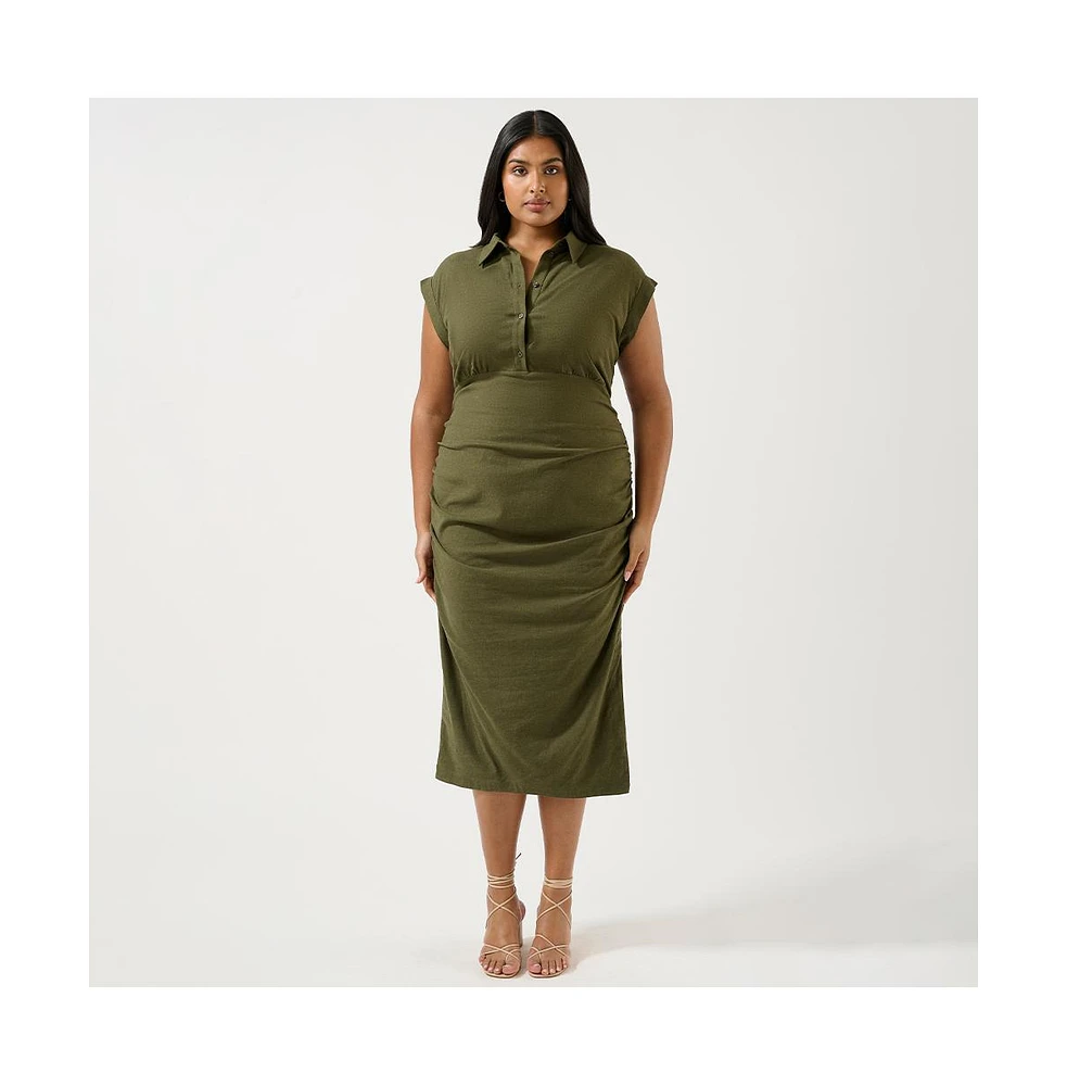 Estelle Plus Desert Whisperer Shirt Dress