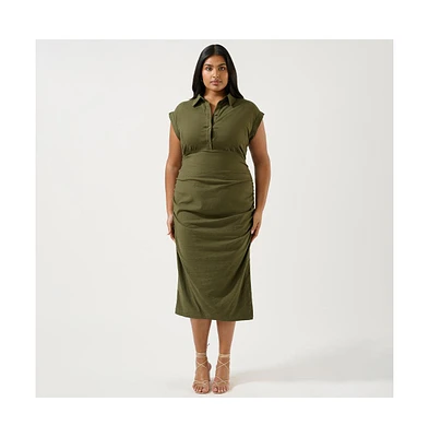 Estelle Plus Desert Whisperer Shirt Dress