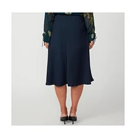 Azura Satin A-Line Skirt