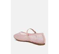 averona mesh mary jane flats