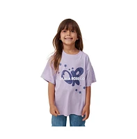 Cotton On Little Girls License Drop Shoulder Short Sleeve Tee