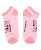 Minecraft Women's Character Heads 5-Pair Ankle Socks