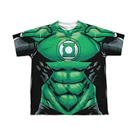 Green Lantern Boys Uniform Short Sleeve Poly Crew Tee / T-Shirt