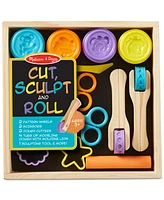 Melissa and Doug Kids' Cut, Sculpt & Stamp Clay Play Set
