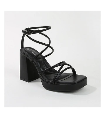 Aggie Strappy Platform Heels