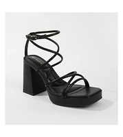 Aggie Strappy Platform Heels