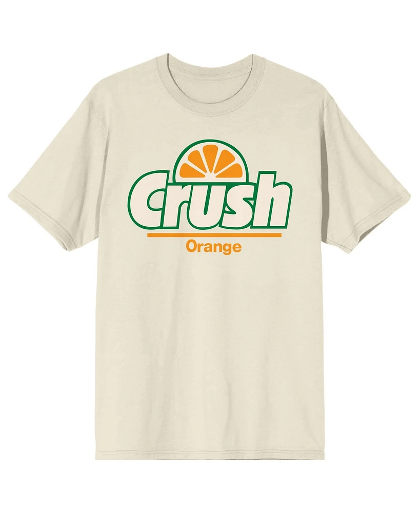 Orange Crush Classic Logo Men's Natural Short Sleeve Tee-3XL