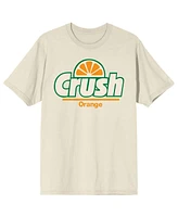 Orange Crush Men's Classic Logo Natural Short Sleeve Tee-Medium