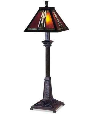 Dale Tiffany Amber Monarch Buffet Table Lamp