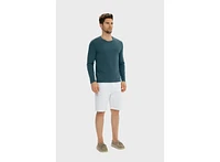 Bellemere New York Men's Men Crew-Neck Cotton Long Sleeves
