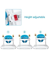 Adjustable Height Removable Folding Portable Baby Walker