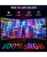 XGaming 34 Inch Curved Monitor Wqhd, 1500R Ultra Wide Qhd 3440 x 1440p Gaming Monitor, Up to 165Hz, 100% sRGB, 1ms, FreeSync, Dual Hdmi/Dp Computer Mo