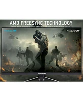 XGaming 27 inch Gaming Monitor, Qhd 2560 1440p, 144Hz/165Hz 98% sRGB, 1ms, FreeSync, Dual Hdmi&DisplayPort, Built-in Speakers and Led Rainbow Light, F