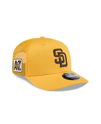 New Era Men's Yellow San Diego Padres 2025 Spring Training 9SEVENTY Stretch-Snap Hat