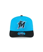 New Era Men's Blue Miami Marlins 2025 Spring Training 9SEVENTY Stretch-Snap Hat