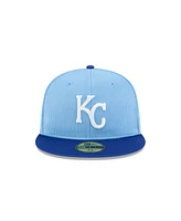 New Era Men's Light Blue Kansas City Royals 2025 Spring Training 59FIFTY Fitted Hat