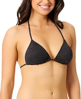 Salt + Cove Juniors' Metallic Triangle Bikini Top, Exclusively at Macy's