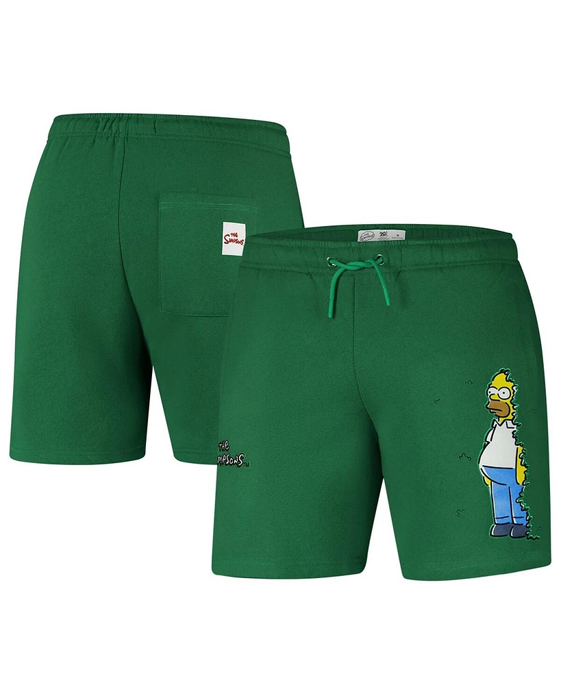 Freeze Max Men's Kelly Green the Simpsons Homer Hiding Bushes Shorts