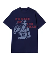 Round21 Men's and Women's Caitlin Clark Navy Indiana Fever 2024 Wnba Rookie of the Year T-Shirt