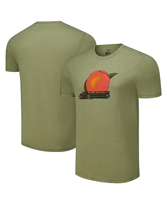 Section 119 Men's and Women's Olive The Allman Brothers Band Peach Logo Tri-Blend T-Shirt