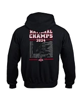 Champion Big Boys and Girls Black Ohio State Buckeyes College Football Playoff 2024 National Champions Schedule Pullover Hoodie