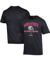 Champion Men's Black Ohio State Buckeyes College Football Playoff 2024 National Champions Helmet T-Shirt