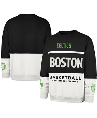 '47 Brand Men's and Women's Black Boston Celtics 2024/25 City Edition On Five Maximalist Pullover Sweatshirt