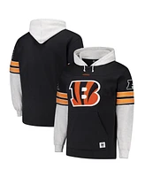 '47 Brand Men's Black Cincinnati Bengals Big Tall Lacer Pullover Hoodie