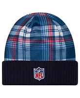 New Era Men's Navy Tennessee Titans Sideline Statement Cuffed Knit Hat