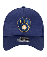 New Era Men's Navy Milwaukee Brewers Tech 39THIRTY Flex Hat