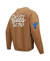 Pro Standard Men's Brown St. Louis Blues Paint the City Pullover Sweatshirt