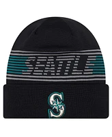 New Era Men's Navy Seattle Mariners Authentic Collection Cuffed Knit Hat