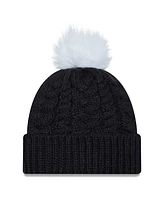 New Era Women's Navy Usmnt Pom Cuffed Knit Hat