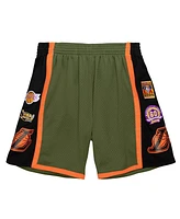 Mitchell & Ness Men's Green Los Angeles Lakers 2009-10 Hardwood Classics Flight Swingman Shorts