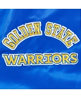 Pro Standard Men's Royal Golden State Warriors Sublimated Satin Full-Snap Jacket