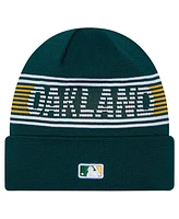 New Era Men's Green Oakland Athletics Authentic Collection Cuffed Knit Hat