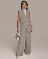 Donna Karan New York Women's Pinstripe Wide-Leg Pants, Regular & Petite Sizes