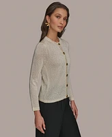 Donna Karan New York Women's Metallic Cardigan