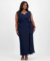 Connected Plus Sequin-Detail Dress