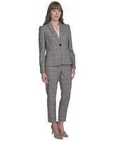 Tommy Hilfiger Women's Notch-Lapel Check Blazer