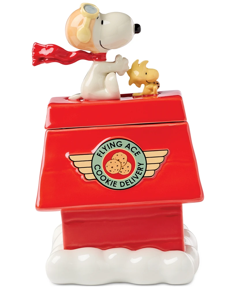 Lenox Chef Snoopy Figural Porcelain Cookie Jar