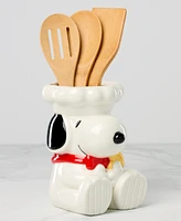 Lenox Chef Snoopy Figural Utensil Crock 4 Piece Set