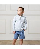 Hope & Henry Boys' Organic Long Sleeve French Terry Half-Zip Pullover, Kids