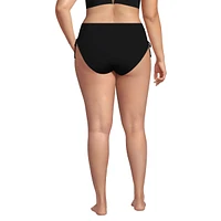 Lands' End Women's Plus High Waisted Adjustable Bikini Bottoms