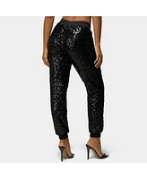 Bebe Women's X Ciara Sequin Jogger