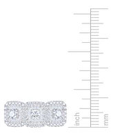 Diamond Triple Halo Ring (1 ct. t.w.) in 14k White Gold